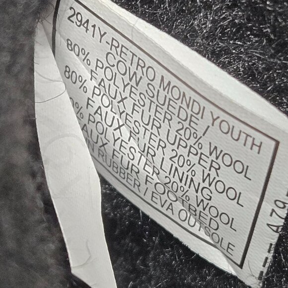 BEARPAW Retro Mondi Youth Ankle Boot, Kid's Lace-up Boot Cow Suede Sz 4 NWT $79 - Picture 10 of 14